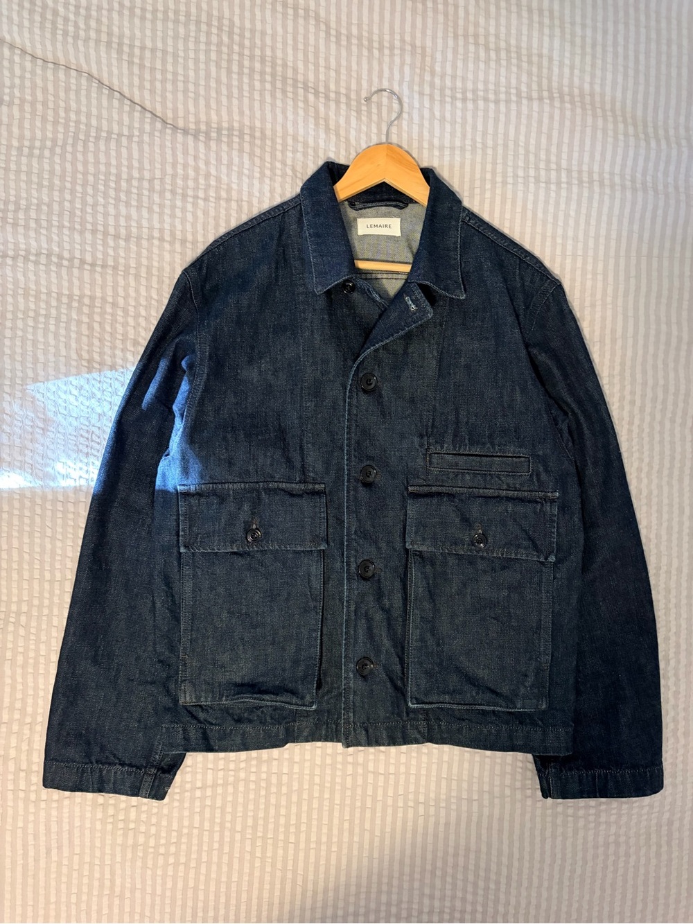 Lemaire Unisex Boxy Denim Jacket Indigo